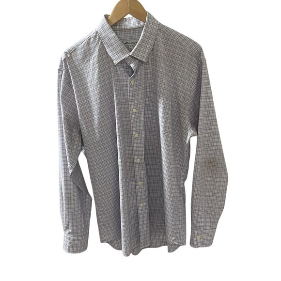 Peter Millar Size XL Button Down Shirt Casual with Pocket Long sleeves cotton. - Picture 1 of 6